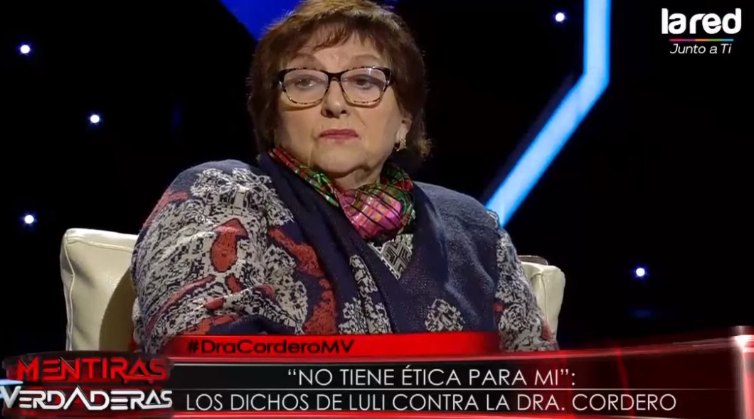 Doctora Cordero arremete contra Luli: 'A mi no me toca'