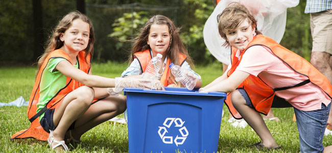 contenedores reciclaje niños