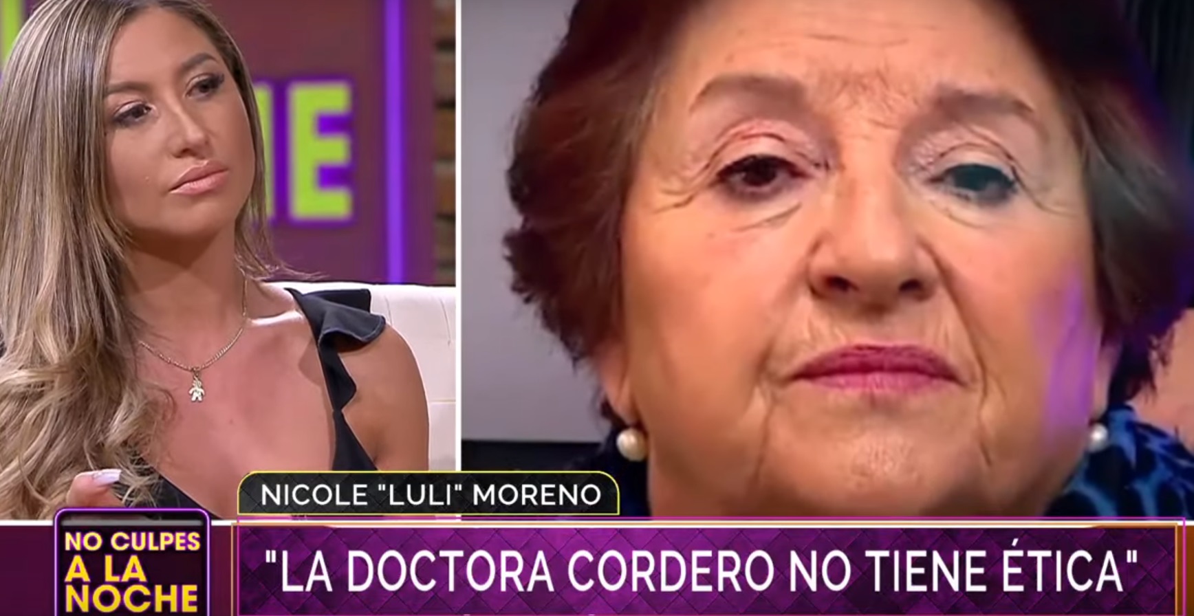 Nicole Moreno arremetió contra la doctora Cordero: "No tiene ética"