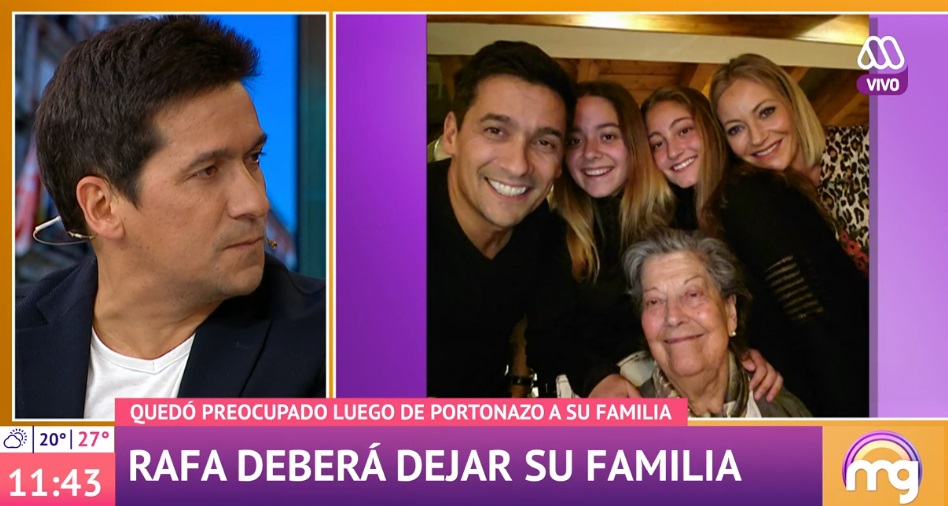 Rafael Araneda muy afectado por dejar a su familia 