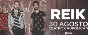 ¡Ganadores de entradas al concierto de Reik este 30 de agosto!