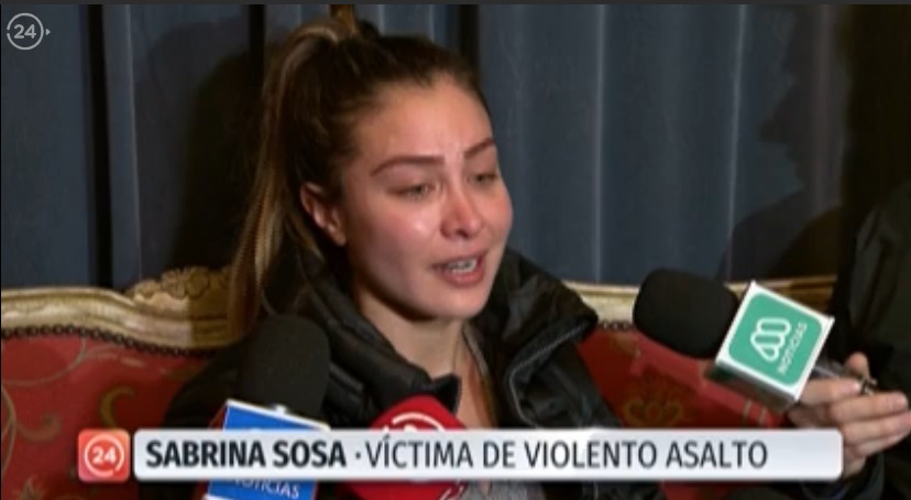 sabrina sosa fue victima de violento asalto donde se llevarona su hijo