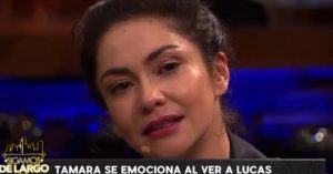 Tamara Acosta se emocionó al hablar de su 'hijo televisivo' Lucas Bolvarán de "Los 80"