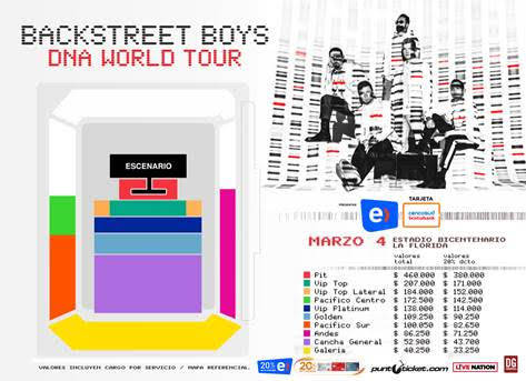 Entradas a los Backtreet Boys comenzaran su venta a las 11 AM