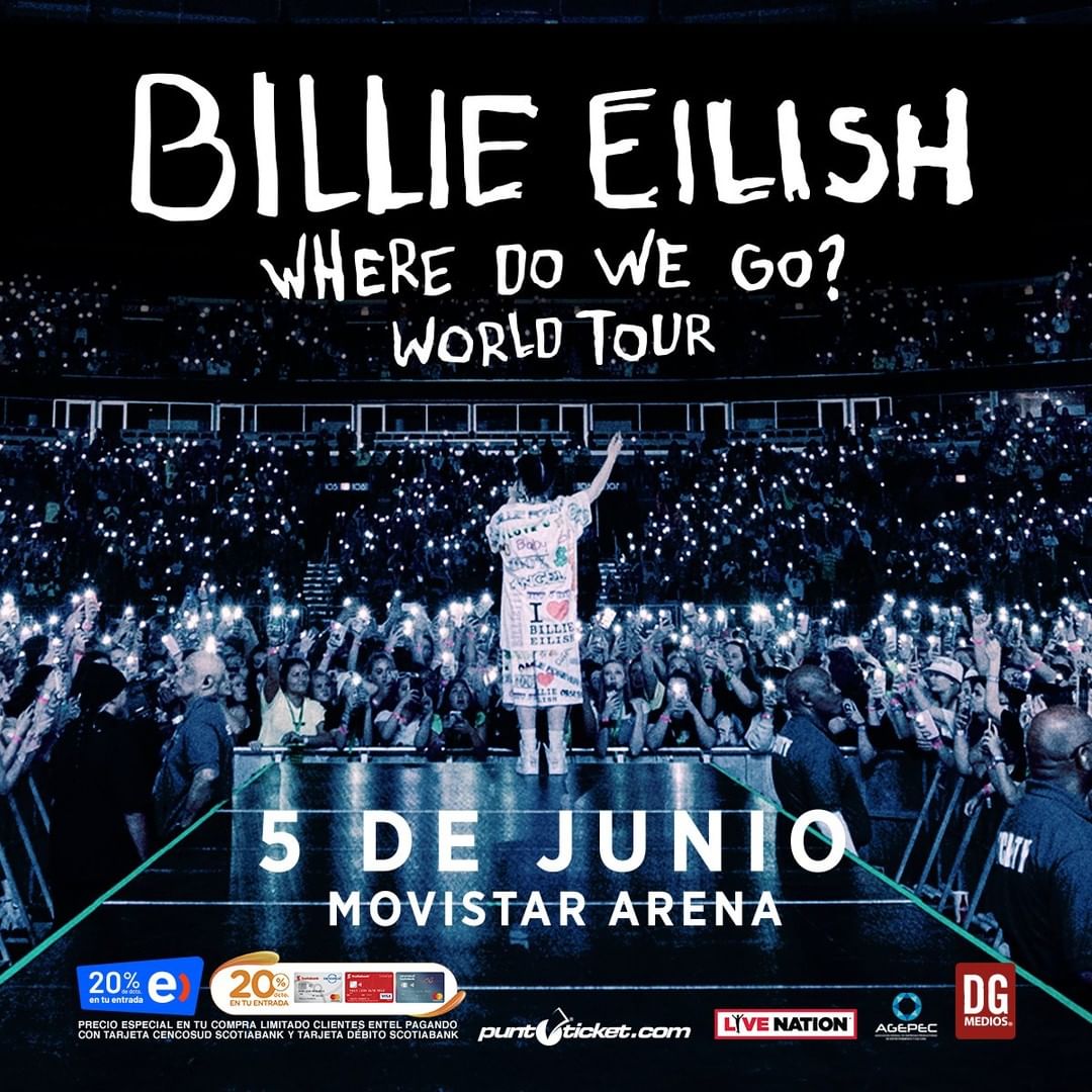 billie eilish vendrá con su tour a chile