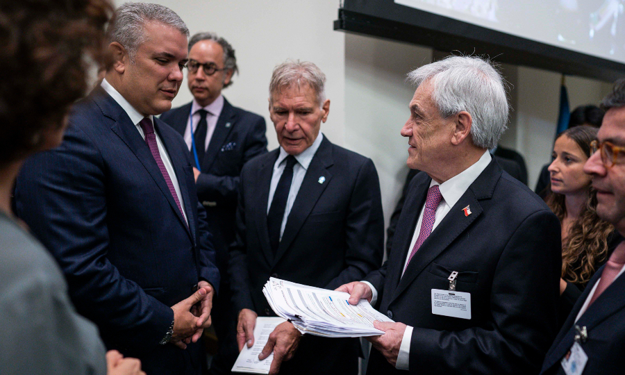 Harrison Ford envió mensaje sobre el cambio climático a los chilenos
