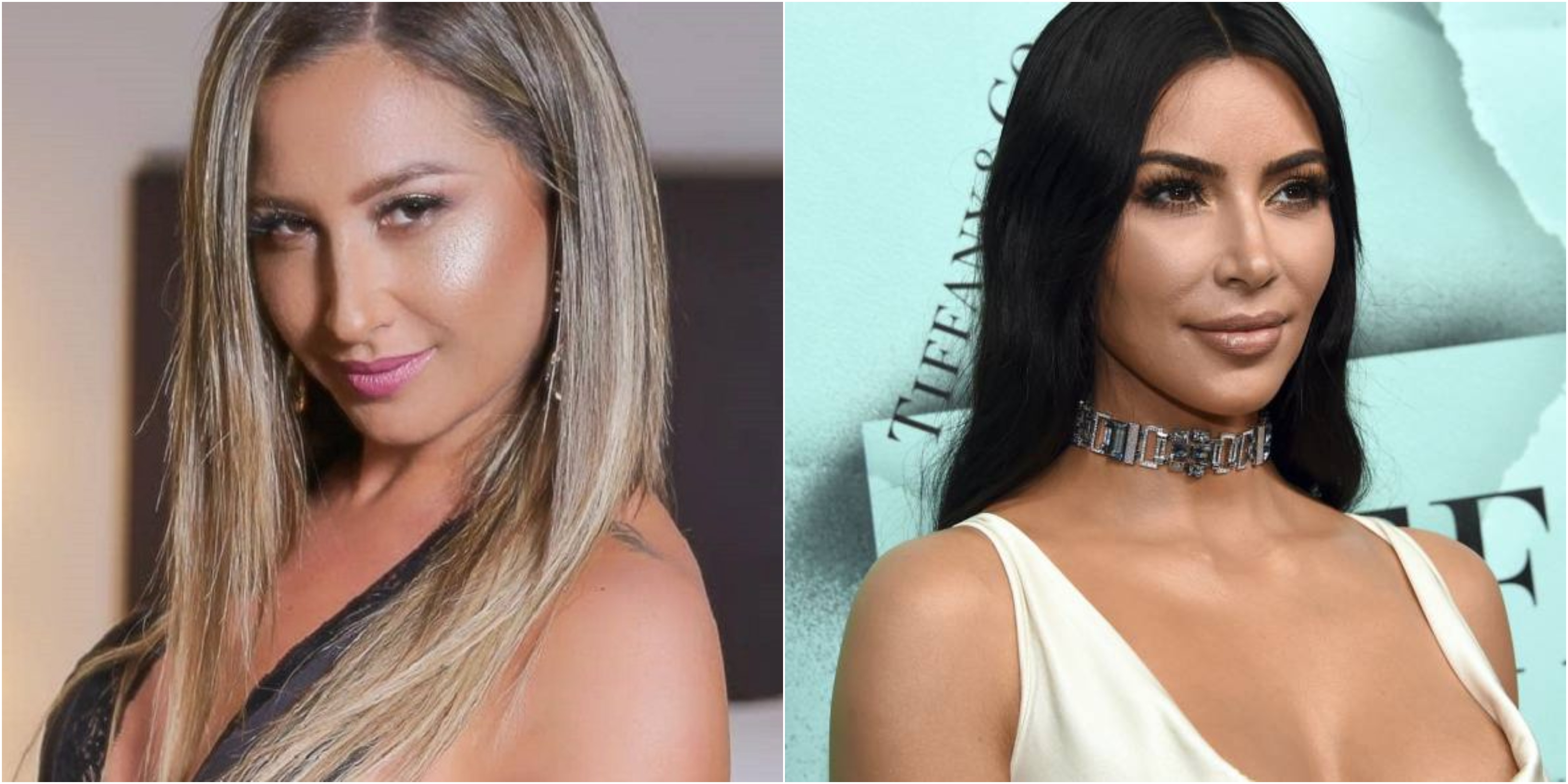 La elegante coincidencia de looks entre Nicole Moreno y Kim Kardashian