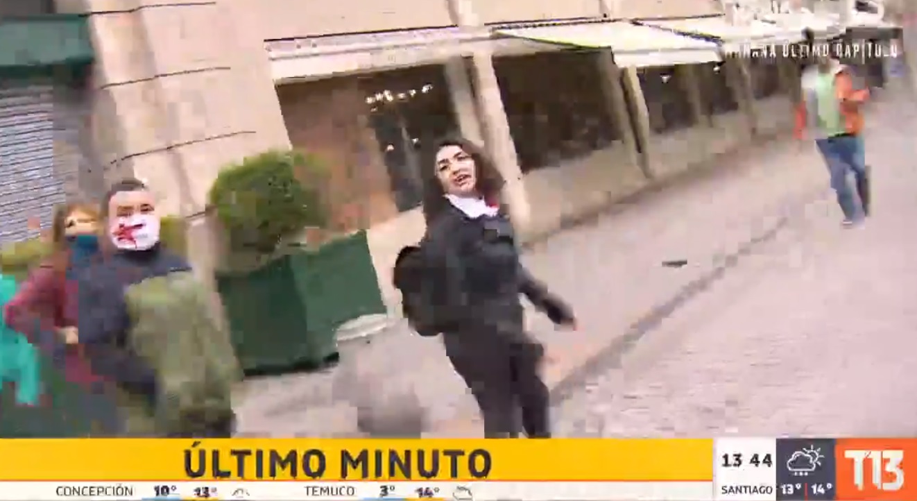 Equipo de Canal 13 fue agredido