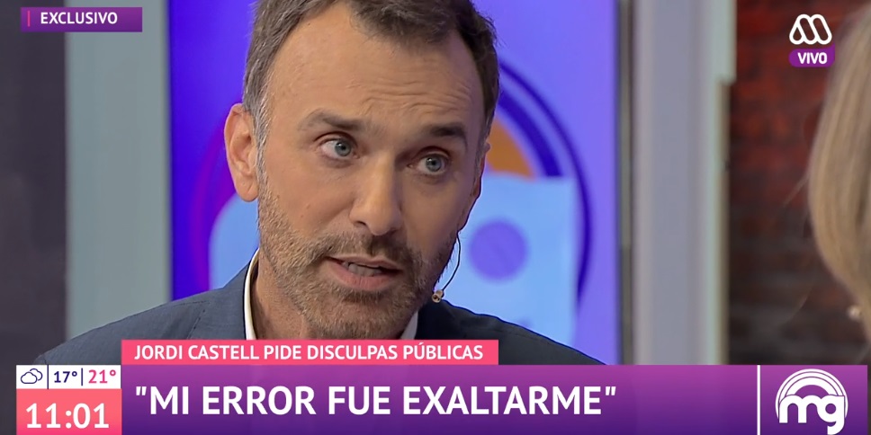 Jordi Castell hizo su mea culpa en "Mucho gusto": 'Mi error fue exaltarme'
