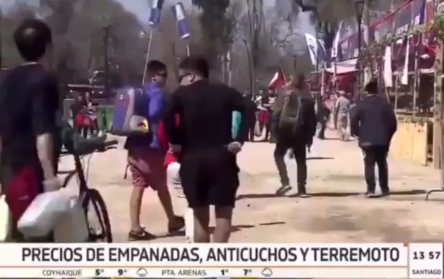 Se hizo viral: Hombre hizo un 'cara pálida' en plena transmisión de 'Teletrece'