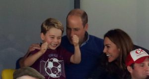 La reacción del príncipe George frente a un gol que se volvió viral en redes