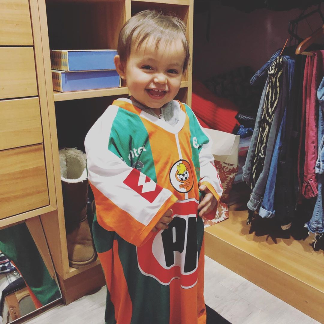 maly celebró los dos años de su hijo lucas