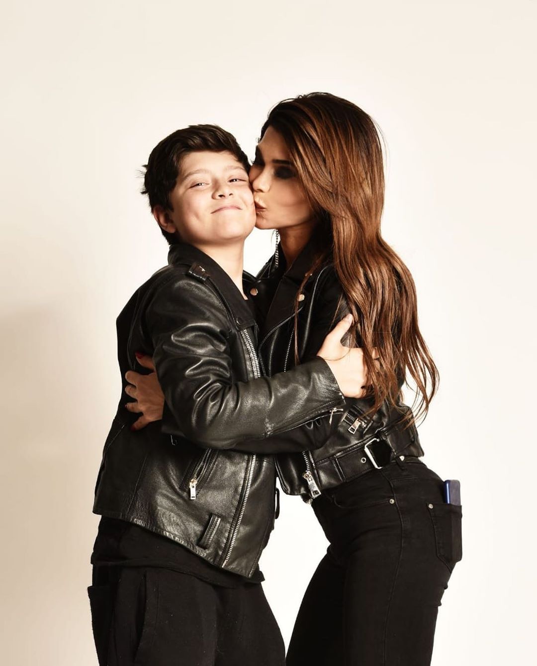 Ríos compartió foto con su hijo Bruno 