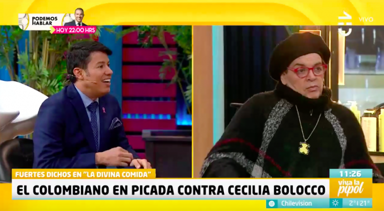 Gonzalo Cáceres dejó sin argumentos a "El Colombiano" por criticar la belleza de Cecilia Bolocco