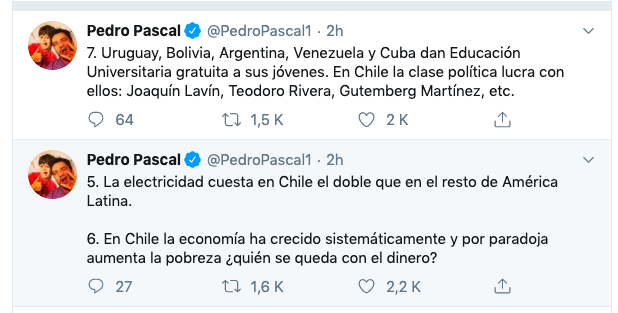 Twitt Pedro Pascal