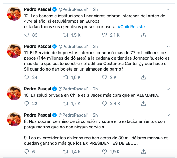 Twitt Pedro Pascal