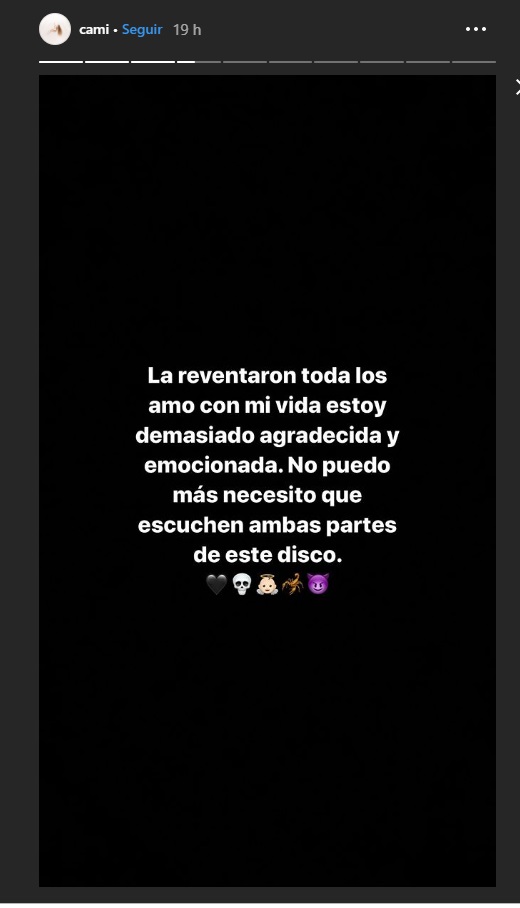 cami anunció nuevo álbum