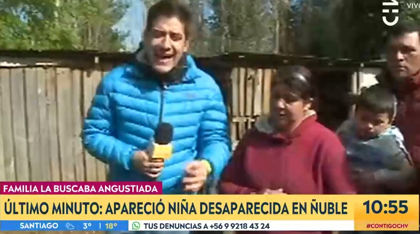 en pleno despacho encontraron a niña desaparecida