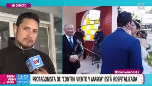 Novio de "Contra viento y marea" se refirió al estado de salud de su esposa en "Bienvenidos"