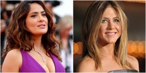 Las infartantes fotos con que Salma Hayek dio la bienvenida a Jennifer Aniston a Instagram