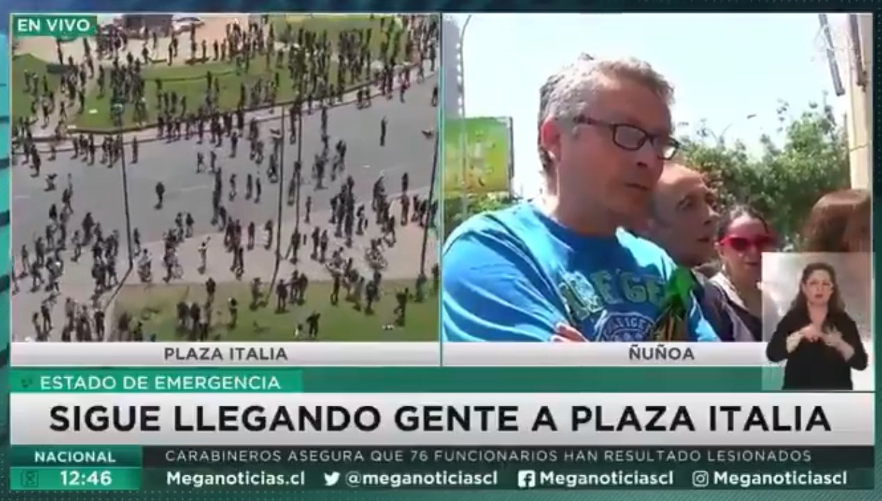 ¿Por qué preguntas h...?: Periodista es increpado por vecino en Ñuñoa