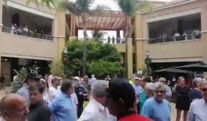 Protesta en Portal La Dehesa terminó en fuerte enfrentamiento con vecinos