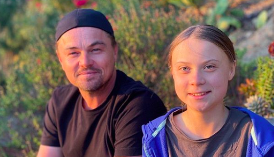 Leo Dicaprio y Greta Thunberg