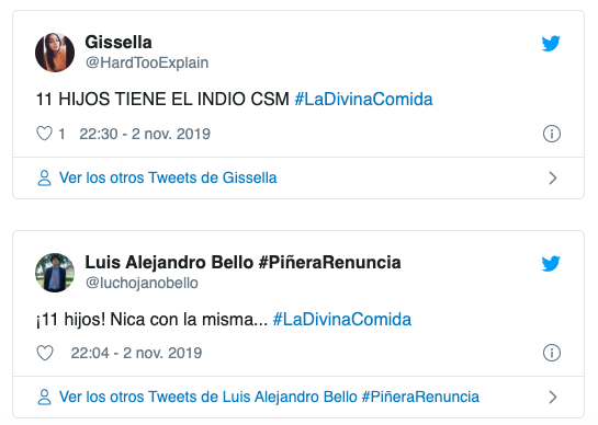 Reacciones divina comida