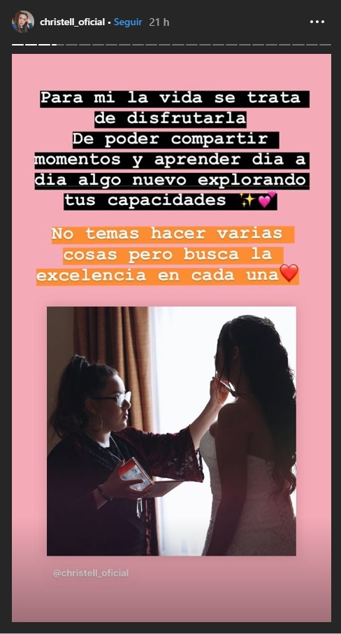 christell y su emprendimiento en maquillaje
