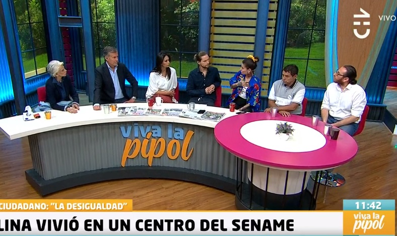 la participante contó su niñez en el sename