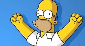 Homero Simpson manda su apoyo a las manifestaciones en Chile