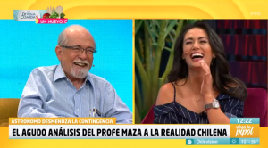 Pamela Díaz sacó risas con pregunta a José Maza sobre los planetas en "Viva la pipol"