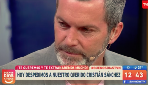 Cristian Sánchez se quebró al despedirse en "Buenos Días a Todos"