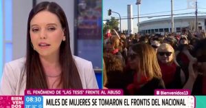 Camila Flores comentó iniciativa de LasTesis en 'Bienvenidos' : "Yo no lo comparto"