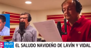 Joaquín Lavín y Francisco Vidal grabaron su propio videoclip navideño