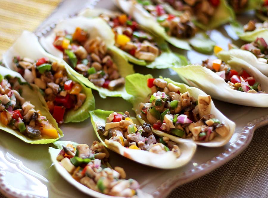 ceviche de champiñones