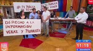 TVN responde a manifestación en vivo en "Buenos días a todos"