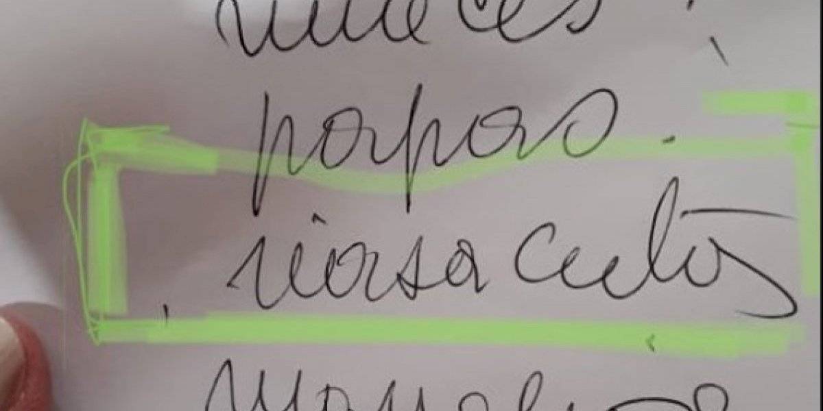 ¿Qué dice? la indescifrable lista de compras que se volvió viral