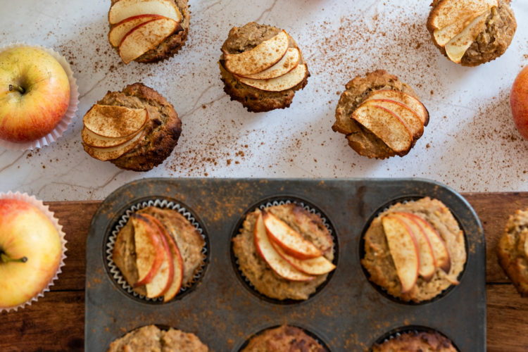 muffins de manzana y canela