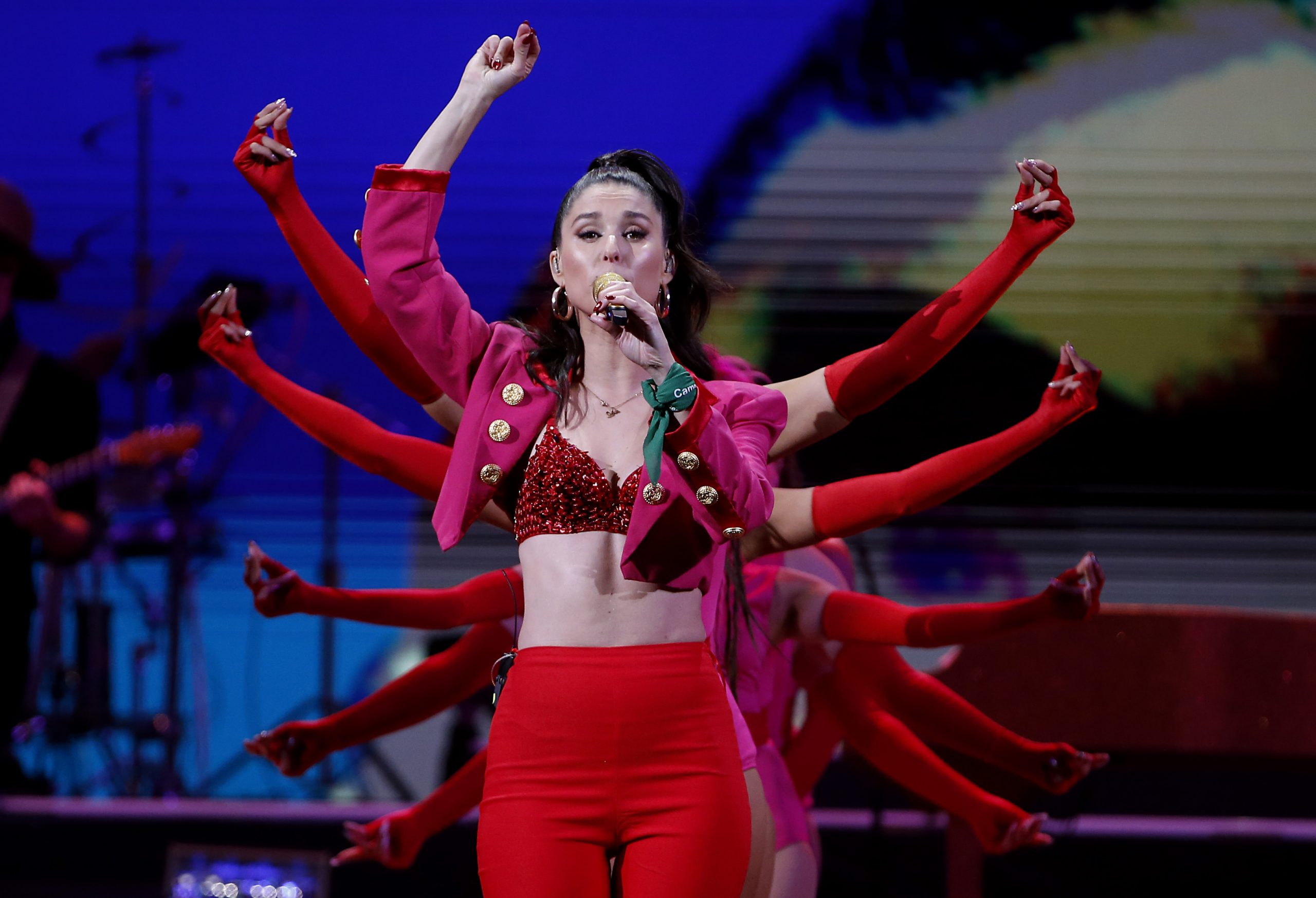 Francisca Valenzuela aludió a las consignas sociales con su chaqueta en Viña 2020