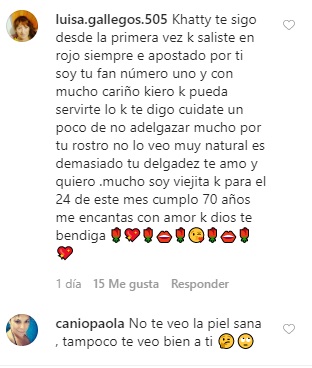 Katherine Orellana preocupa por su aspecto 