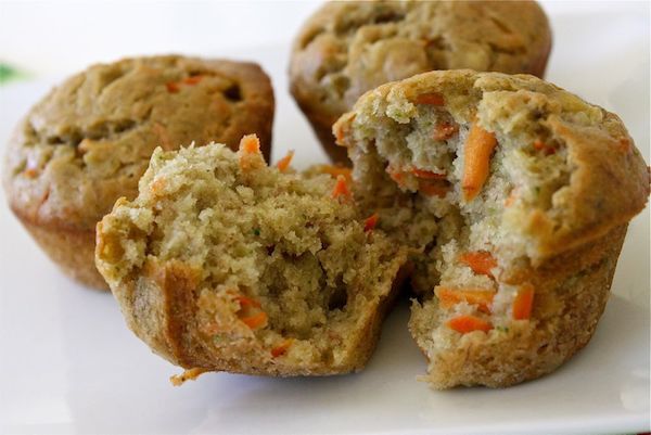 ¡Prepara un rico muffin que incluye verduras!