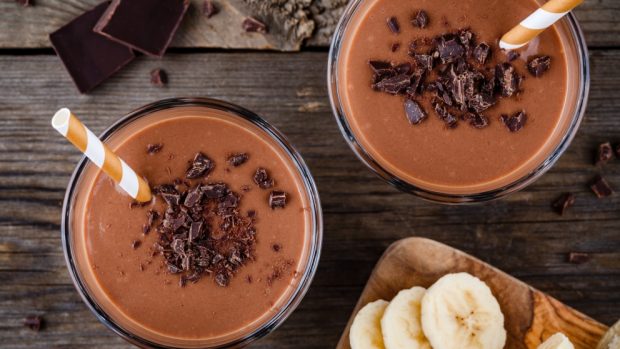 crema de cacao y plátano