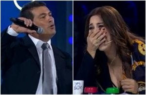 Myriam Hernández no pudo con la risa tras imitación de Luis Miguel en "Yo soy"