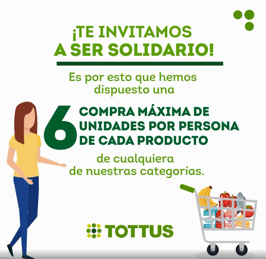 tottus limita cantidad de productos a comprar