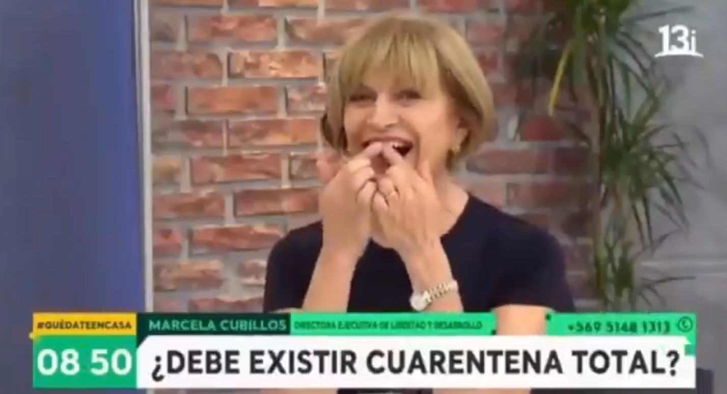 El gesto de Evelyn Matthei que se hizo viral en redes sociales