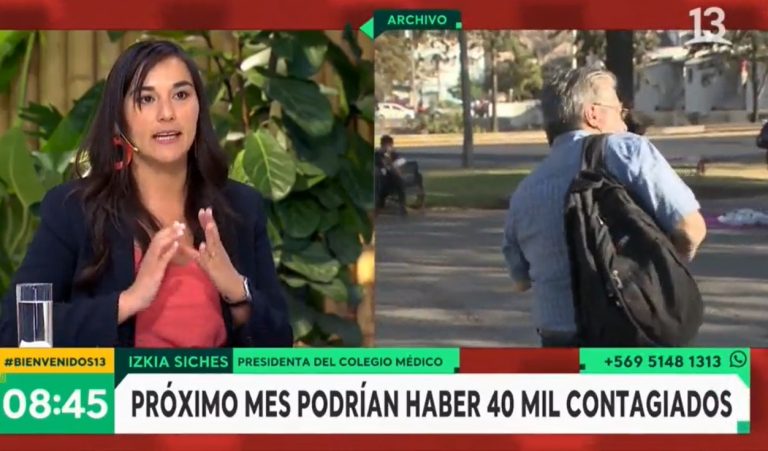 "Falta que llueva ca..": La comentada frase de Izkia Siches, la presidenta del Colegio Médico