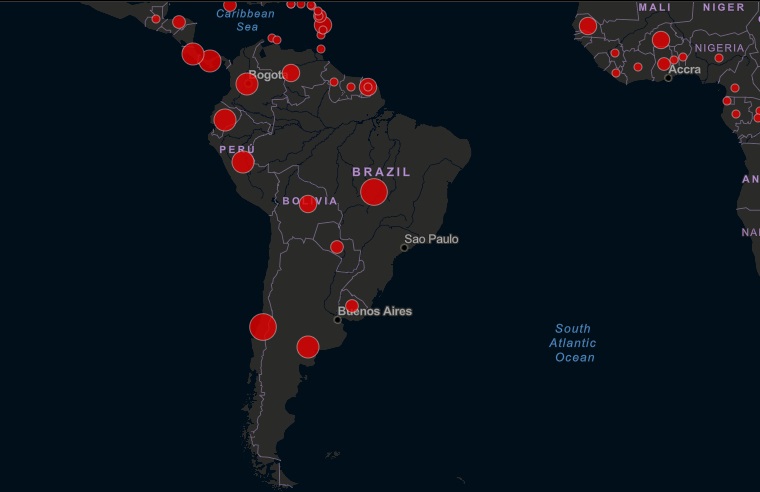 chile es el país con mayor nivel de contagio en sudamerica