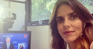 María Luisa Godoy mostró divertido backstage de su teletrabajo