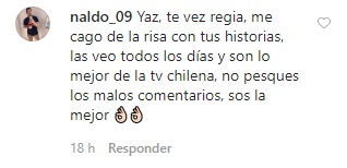 comentarios que recibió Yazmín Vásquez